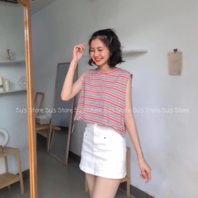Áo tanktop kẻ siêu hót | BigBuy360 - bigbuy360.vn