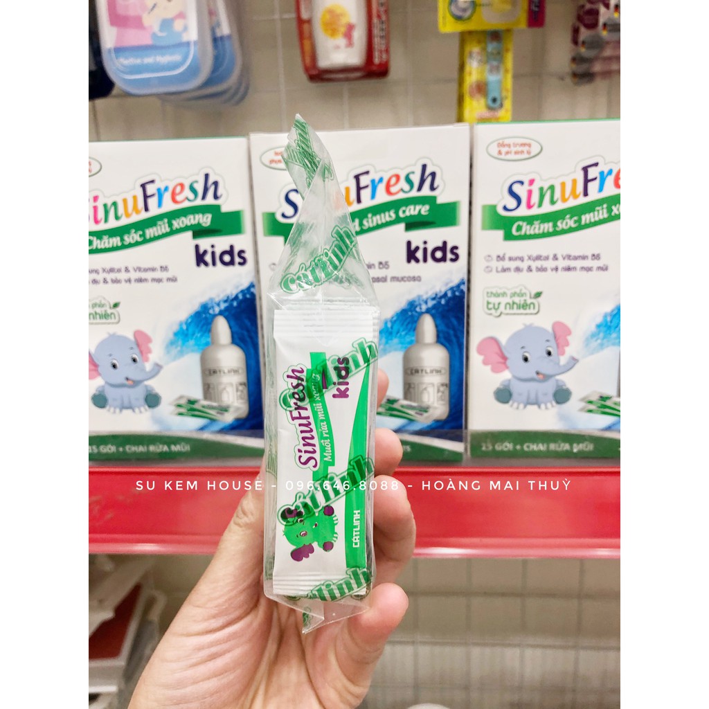 Bình rửa mũi SinuFresh kèm muối sinh lý (set)