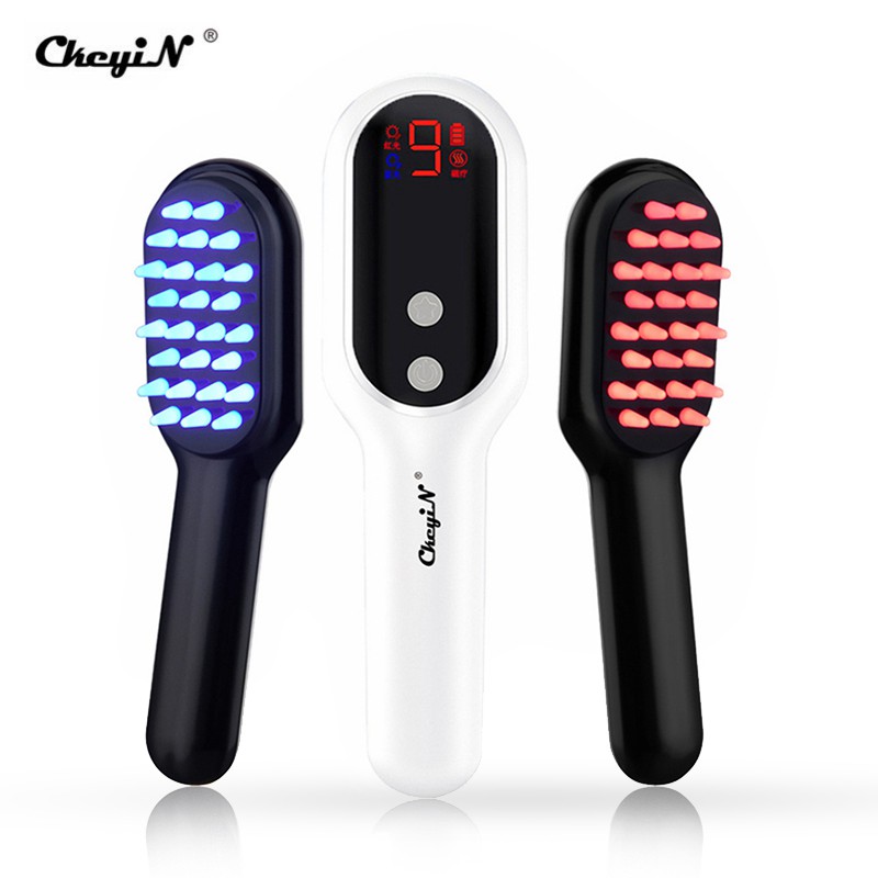 Lược Chải CkeyiN AM277 Cổng Sạc USB Chạy Điện Từ Tính Massage/ Chăm Sóc Cho Da Đầu