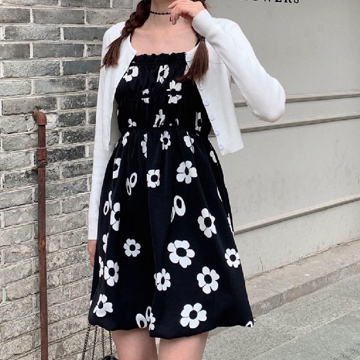 sexy đầm đen váy cổ yếm váy tay bồng váy hoa nhí vintage đầm hở lưng đầm trễ vai váy ngắn đầm bigsize nữ váy nữ xinh váy đi chơi đầm đi tiệc đầm nữ