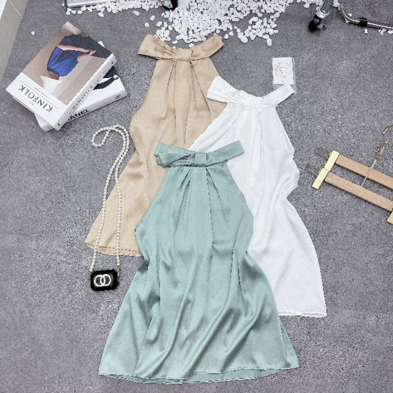 ÁO LỤA CỔ YẾM