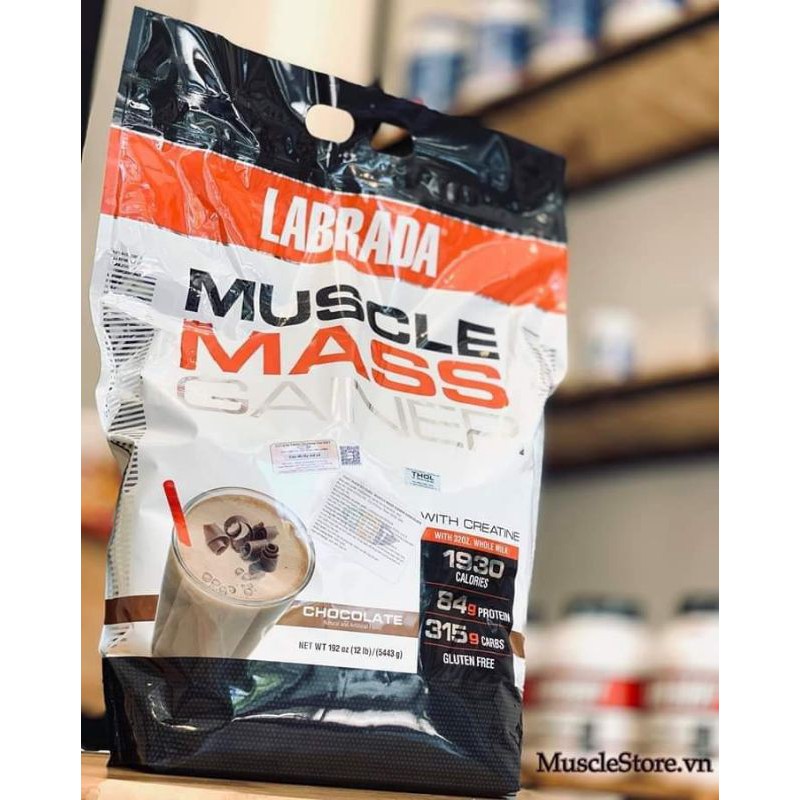LABRADA MUSCLE MASS GAINER Sữa Tăng Cân Tăng cơ nhanh 5,4kg