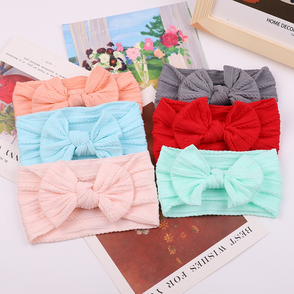 Băng đô KIDSBOWS thiết kế nơ xinh xắn tùy chọn màu sắc dành cho bé gái