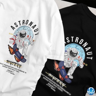 Áo thun tay ngắn ARIES91 Unisex,100% cotton hình Astronaut