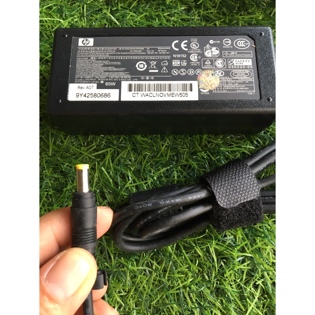 Sạc Laptop HP 18.5V - 3.5A Hàng zin cao cấp , Tặng dây