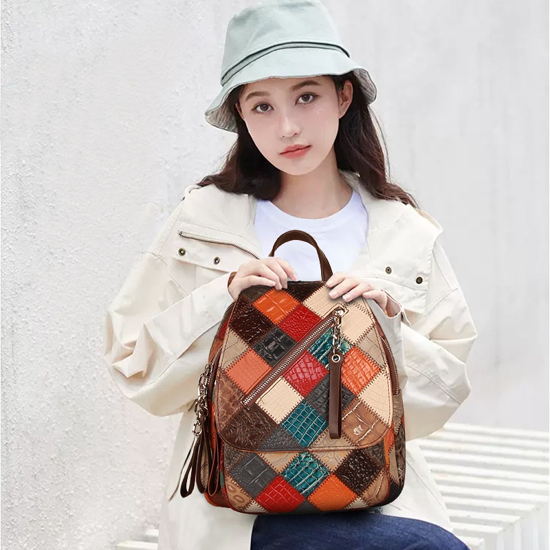 Balo Cobbler Legend 05310402-1 bằng da thật chống nước phong cách vintage thời trang cho nữ