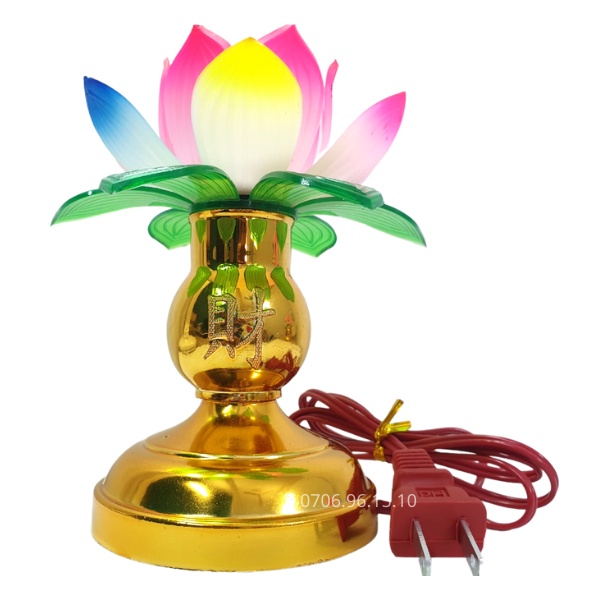 Đèn hoa sen thờ-trang trí gian thờ trang nghiêm Mos Shop