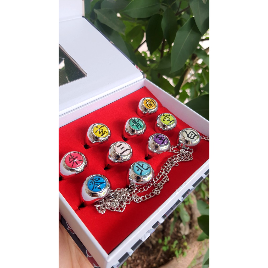 Bộ 10 chiếc nhẫn Akatsuki - NARUTO - Baystore