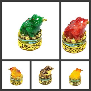 CÓC THIỀM THỪ ĐẾ THỦY TINH XOAY 0581,0584,0585,0586,0587,058ML CAO 14CM-VẬT PHẨM PHONG THỦY PHẬT GIÁO THỜ CÚNG