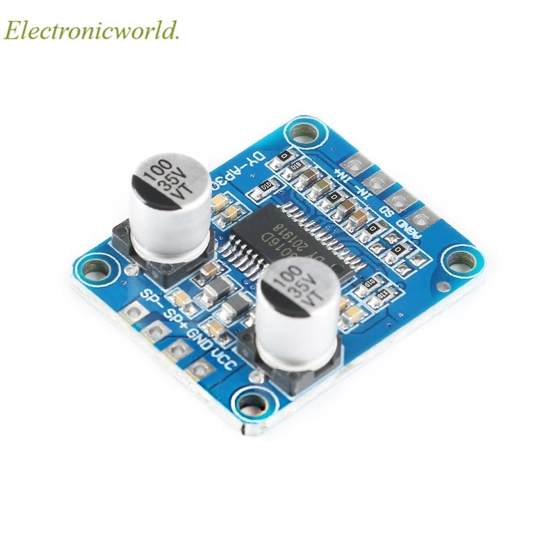 Bảng Mạch Khuếch Đại Âm Thanh Kỹ Thuật Số Công Suất Cao Dc 8v-24v Class D 4-8ohm Cho Loa 30w-300w