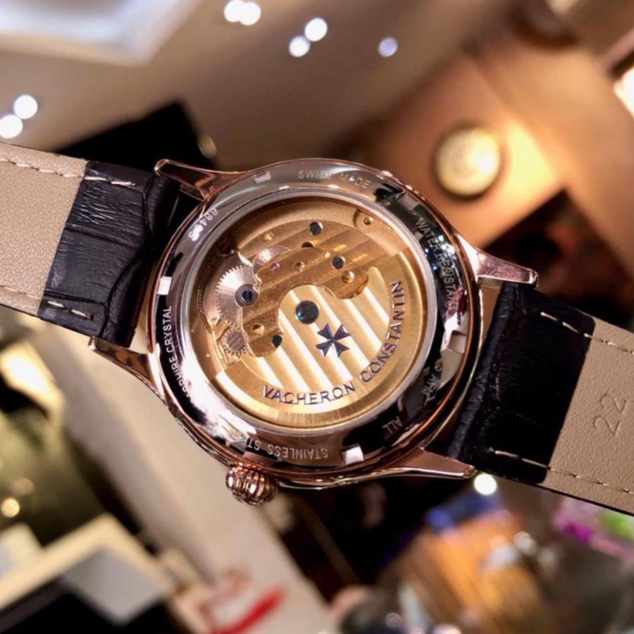 Đồng hồ Nam V.979 máy nhật, mẫu 5kim lộ cơ cánh khế, nhiều màu lựa chọn , dòng cơ Automatic size 40mm , Đồng hồ thật giá