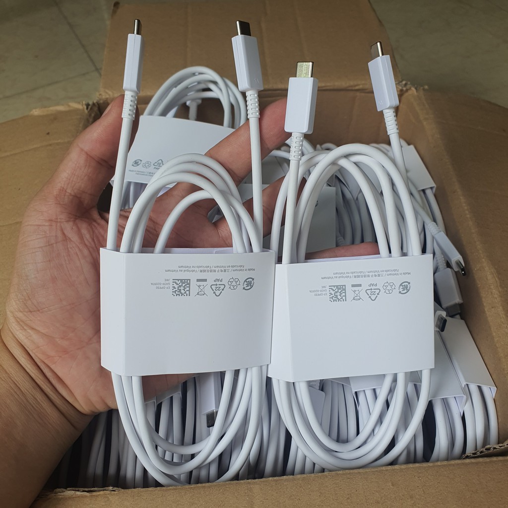 Cáp 5A Dài 1.8m Chính Hãng Samsung, Dùng Cho Củ 45W, 65W, Chip Đời Mới Sạc Siêu Nhanh