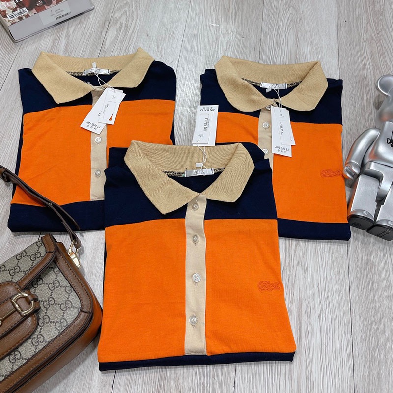 Áo Polo Tommy Phối Màu Hàng Quảng Châu M559-Violet