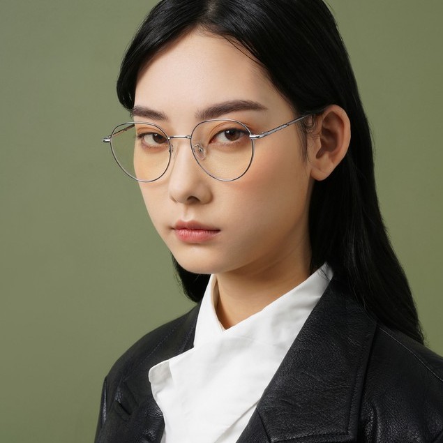 Gọng kính cận nữ Lilyeyewear kim loại, mắt tròn, nhiều màu trẻ trung mã 2998