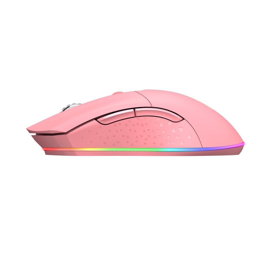 Chuột không dây Gaming DAREU EM901 RGB - PINK (BRAVO ATG4090 sensor)