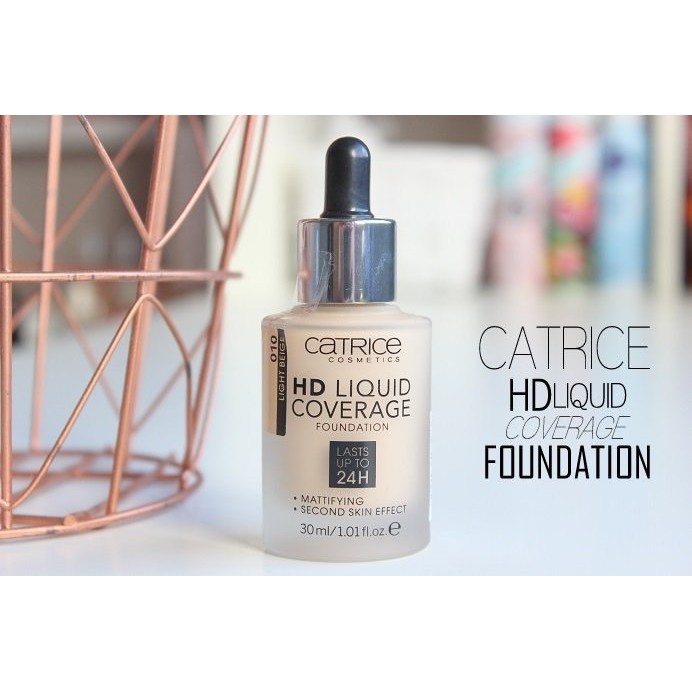 Kem nền Catrice HD Liquid Coverage Foundation kiềm dầu không trôi đều màu che khuyết điểm [𝐓𝐚̣̆𝐧𝐠 𝐦𝐚́𝐲 𝐦𝐚𝐬𝐬𝐚𝐠𝐞𝐫 𝐦𝐚̣̆𝐭]