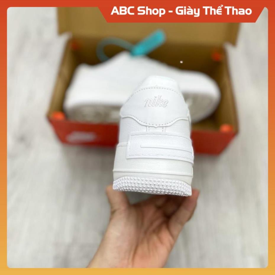 Giày Sneaker Af1 Shadow Trắng Fullbox, Giầy Thể Thao Force hót trend đủ bill box