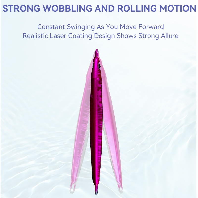 Mồi câu cá nhân tạo KINGDOM bằng kim loại 80mm 40g 90mm 60g có mắt 3D