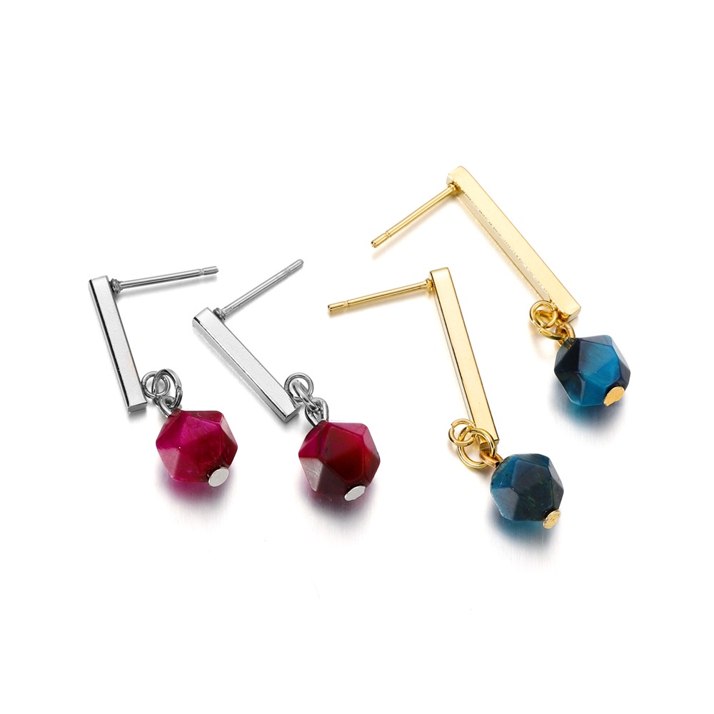 Set 20 bông tai ST.KUNKKA hình chữ T bằng thép không gỉ thiết kế đơn giản và hiện đại