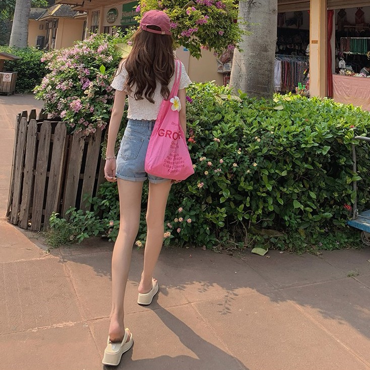 Cocory vn Áo kiểu croptop tay ngắn cổ chữ V cài nút thời trang mùa hè xinh xắn quyến rũ dành cho nữ