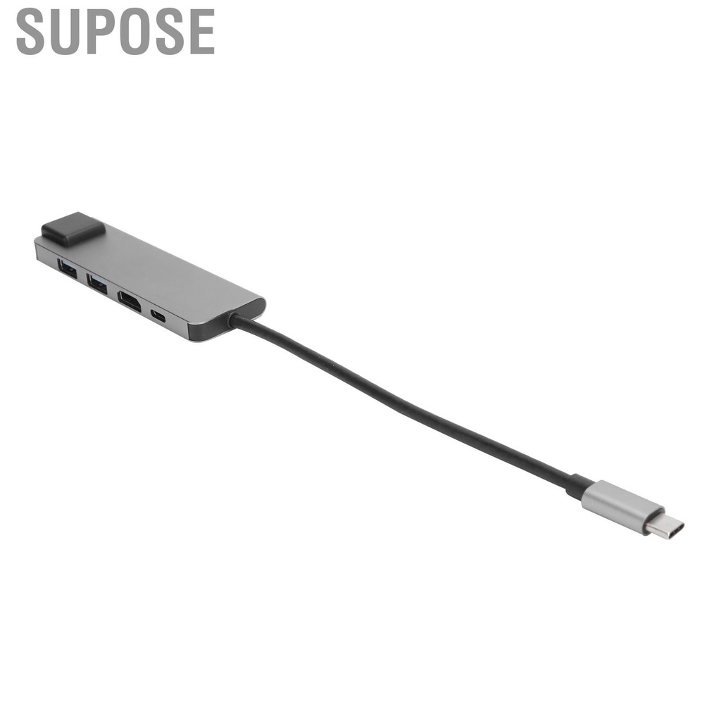 Supose 5 In 1 USB-C Hub 4K HDMI Type-C to PD RJ45 USB3.0 Adapter for iOS Samsung