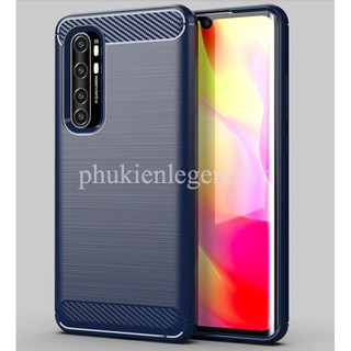 Ốp lưng Xiaomi Mi Note 10 Lite vân sợi Carbon Rugged
