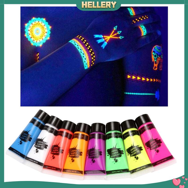 Sơn Dạ Quang Neon Vẽ Mặt Và Cơ Thể 8 Tuýp 10ML