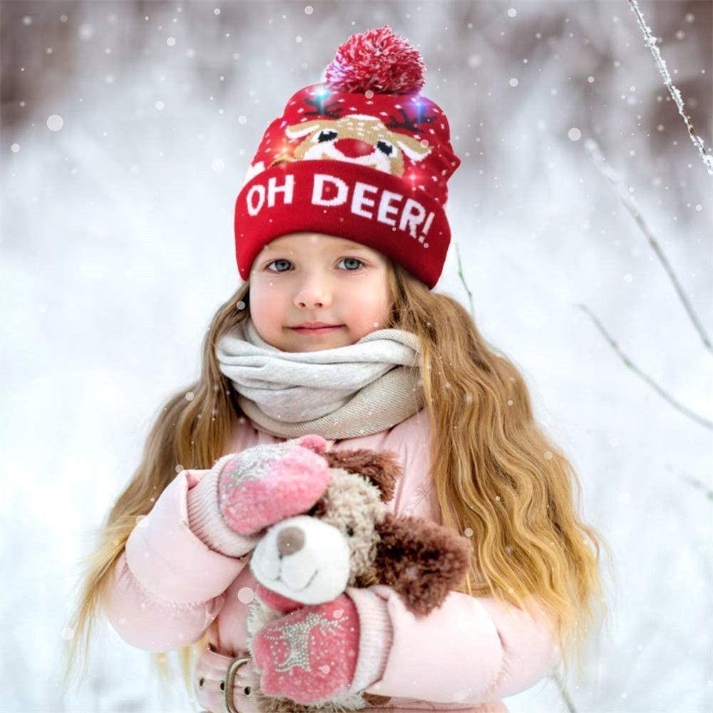 Mũ beanie Họa Tiết Người Tuyết Giáng Sinh
