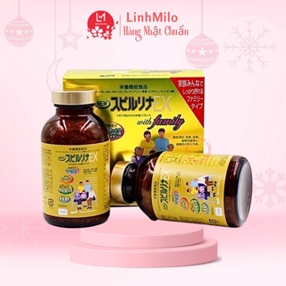 Tảo vàng Spirulina EX Nhật Bản 2000v (1 set 2 lọ)