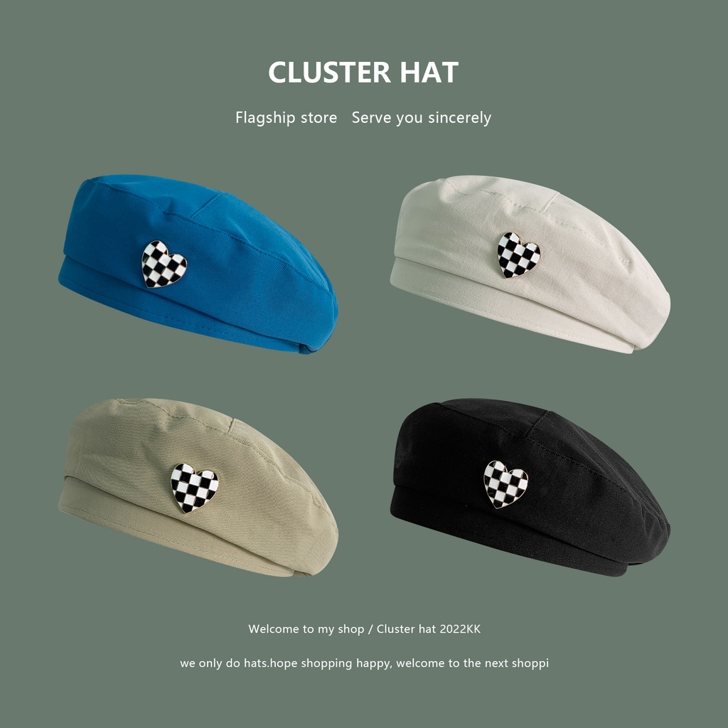 Mũ Beret Mỏng Phong Cách Nhật Bản Ngọt Ngào Thời Trang Xuân Hè Dễ Phối Đồ