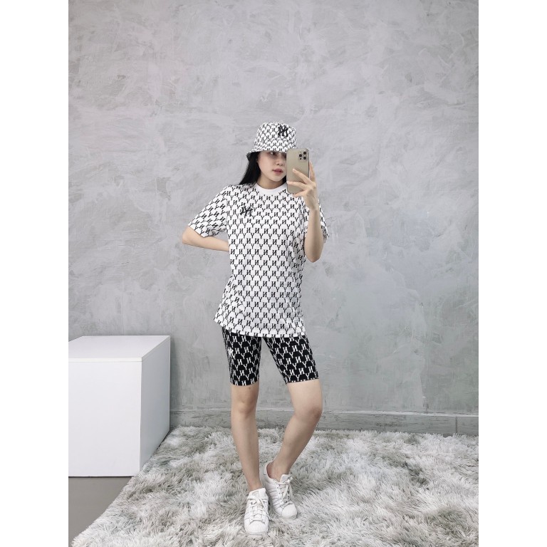 (HÀNG XUẤT XỊN) Mũ bucket trắng N13 MONOGRAM BUCKET HAT WHITE/BLACK Made in Viet/nam full tem tag One size, unise