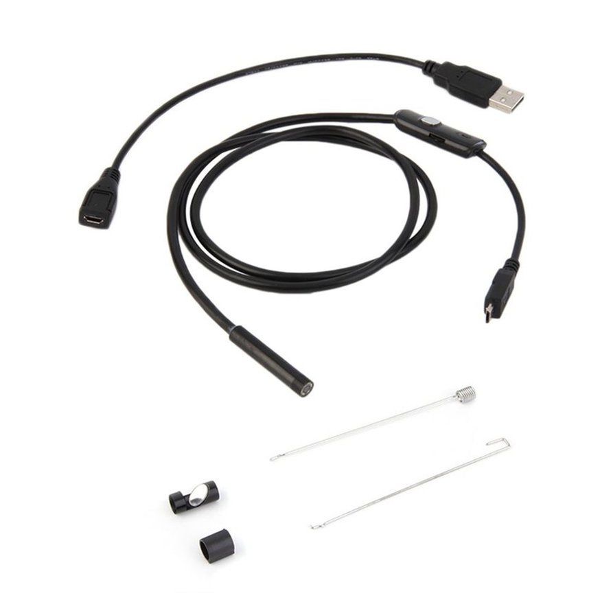 [Hàng mới về] Camera nội soi chống nước EASYGO 6 bóng led 1m 7mm cho điện thoại Android PC 1209