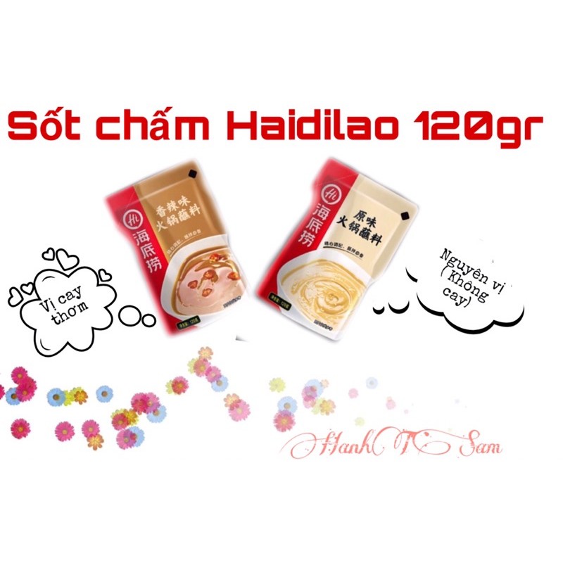 🔥 Sốt chấm Haidilao 120gr 🥘Sốt chấm đậu phộng tuyệt đỉnh thương hiệu nổi tiếng thế giới Haidilao