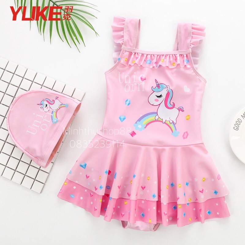 Đồ bơi cao cấp Ylike váy liền Pony dễ thương (phom nhỏm, k kèm mũ)