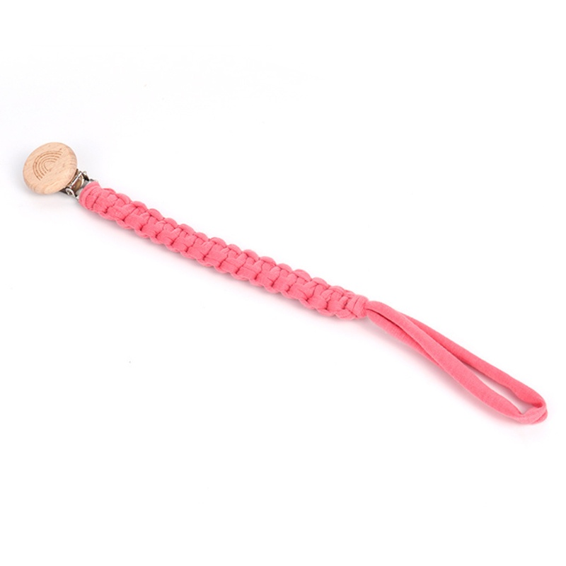 Giá Đỡ Núm Vú Giả Bằng Cotton Dệt Phối Dây Xích Kẹp Núm Vú Giả Cho Bé M