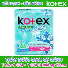 Băng Vệ Sinh Kotex Thảo Dược Cool Có Cánh 23cm