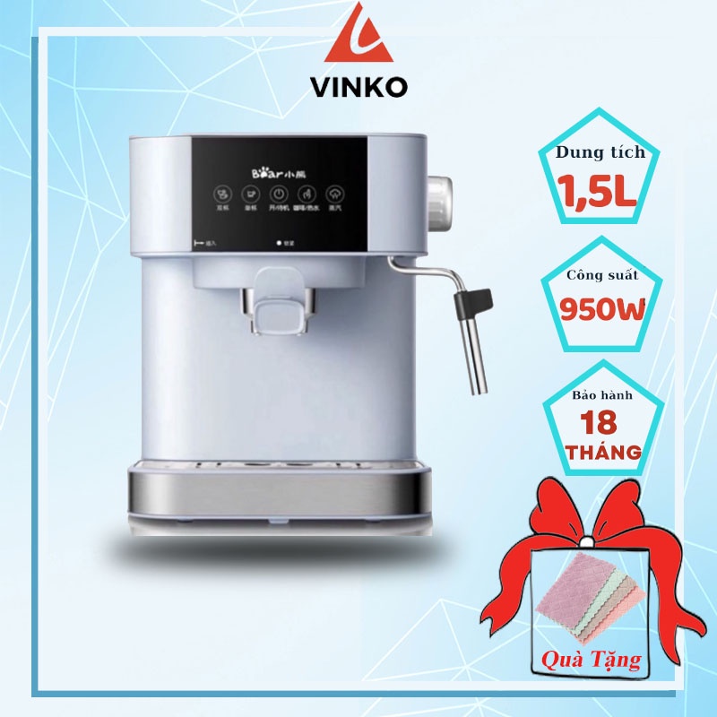 Máy pha cafe espresso Bear tự động, Máy pha cà phê Bear  bảo hành 18 tháng chính hãng - CF-B15V1