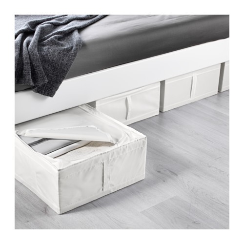Hộp đựng đồ có khóa Skubb IKEA - Trắng