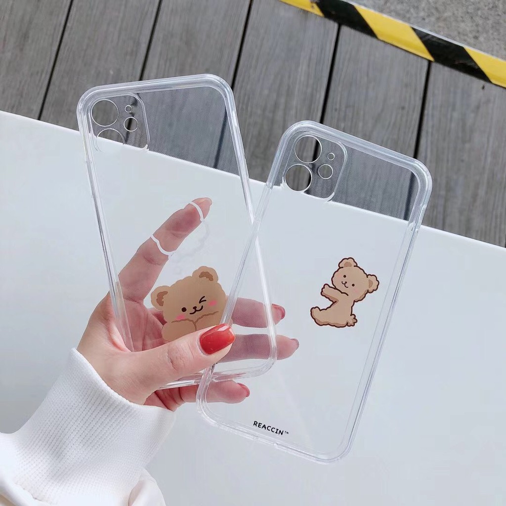 Ốp điện thoại tpu in hình gấu cho iPhone12/ 12Promax / 12Mini / 11Promax / 11 / 7Plus / XS max / XR | BigBuy360 - bigbuy360.vn