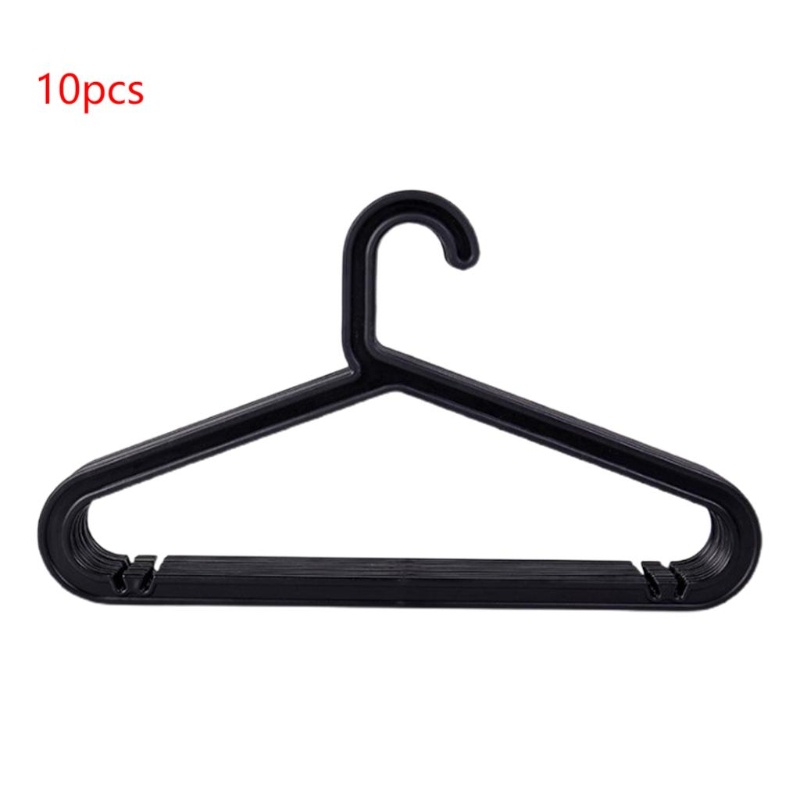 Set 10 Giá Đỡ Nhựa Treo Quần Áo Không Để Lại Dấu Vết Chống Trượt