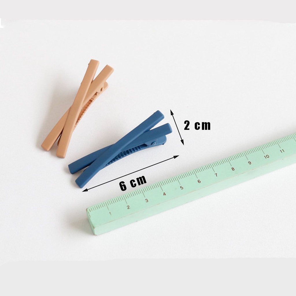 Kẹp tóc màu sắc ngọt ngào đơn giản dành cho nữ