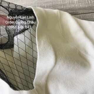 Áo len cổ ren ( ảnh thật )