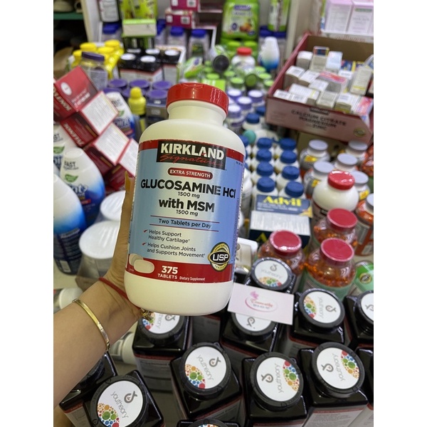 Glucosamine Hcl 1500 mg viên uống glucosamine kirkland 375 viên