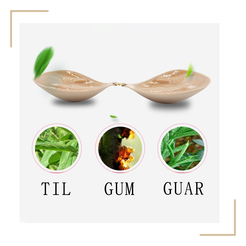 AOFEIQIKE Áo ngực tàng hình không dây cúp ngực hai màu cho nữ