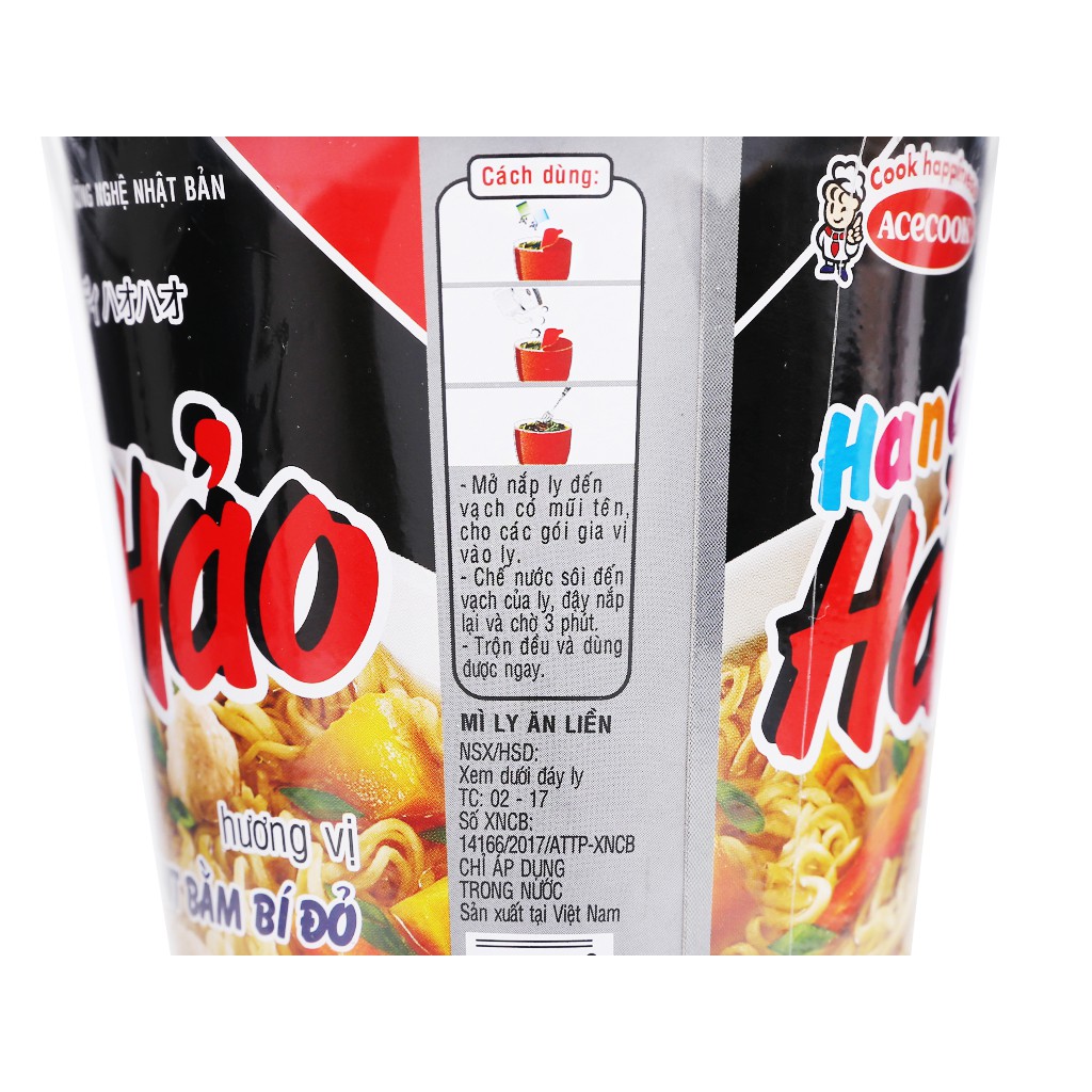 Mỳ Cốc Handy Hảo Hảo 65G