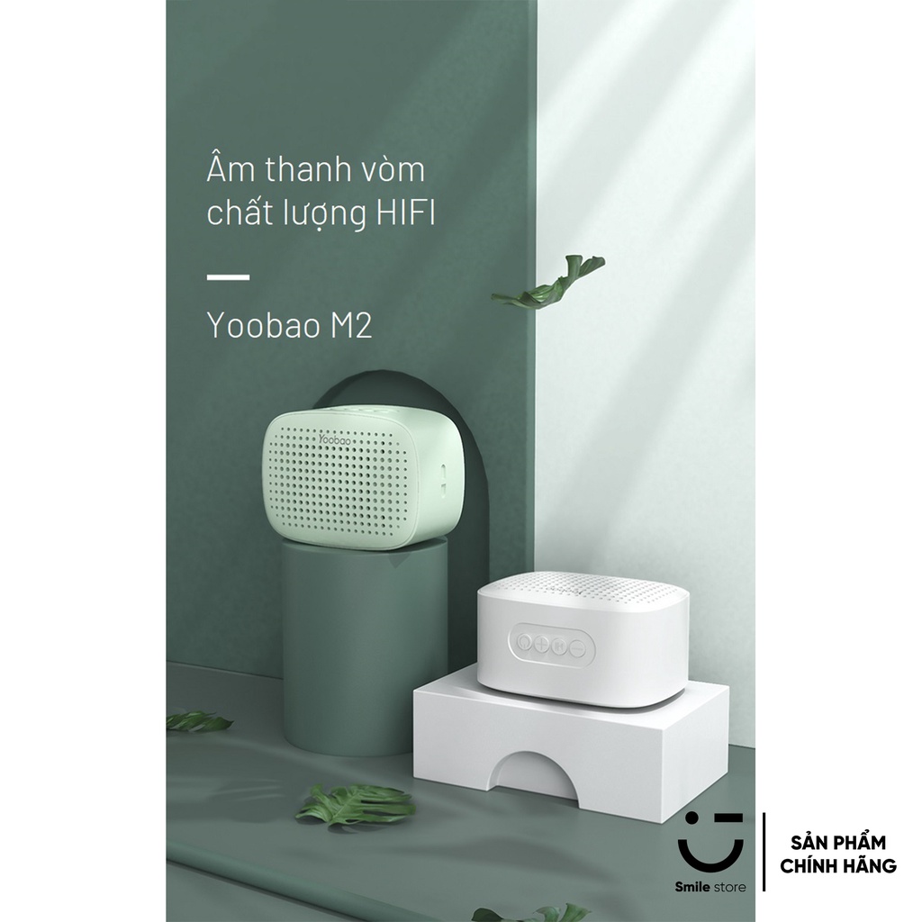 Loa Bluetooth 5.0 YOOBAO M2 Công Suất 3W Hỗ Trợ Thép Đôi TWS, Phát Nhạc Qua USB, Thẻ Nhớ - Hàng chính hãng