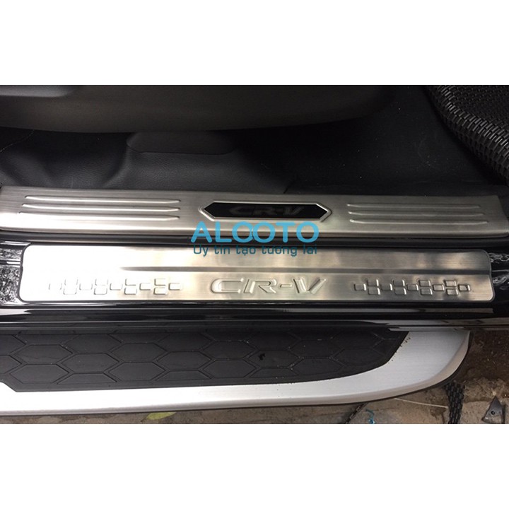 [Honda CR-V] - ốp bậc cửa trong ngoài Honda CRV 2018 - 2019 2020 INOX