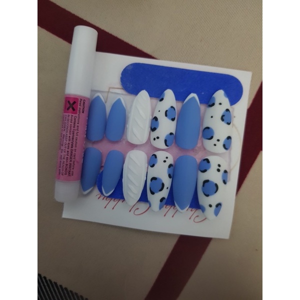Nailbox Nuna móng úp thiết kế beo xanh nude nail box sẵn có now ship inbox đổi màu đổi shape