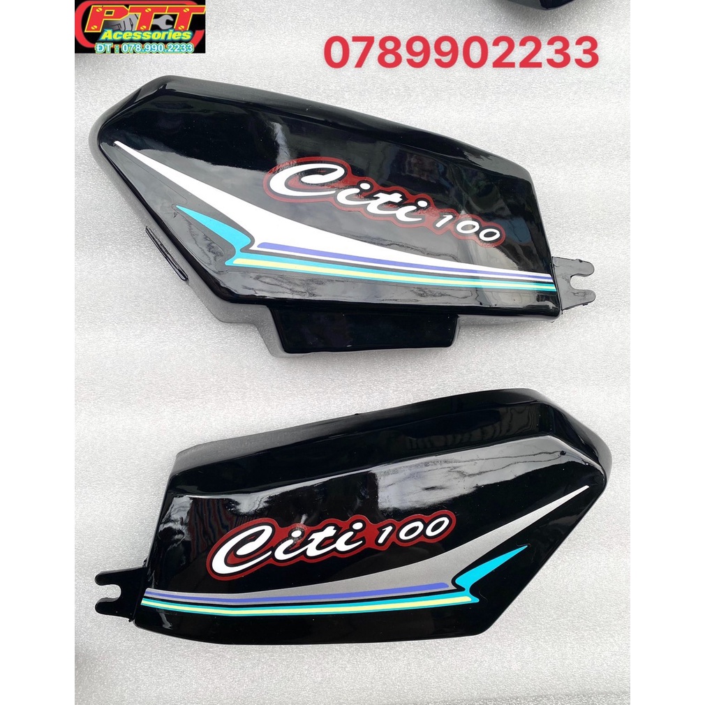 DÀN ÁO XE CITI 100 DAELIM NHỰA ABS MÀU ĐEN