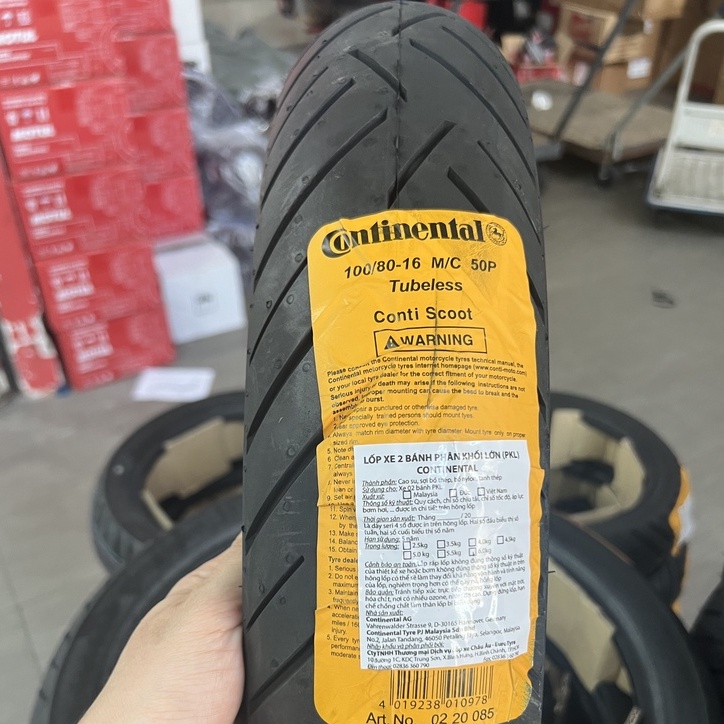 Vỏ xe ContiScoot 100/80-16 hoặc 120/80-16